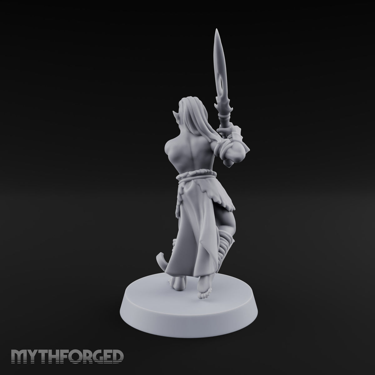Acrobatically Poised to Strike Elf Bladesinger G Miniature for Dungeons and Dragons, Pathfinder or other TTRPGs