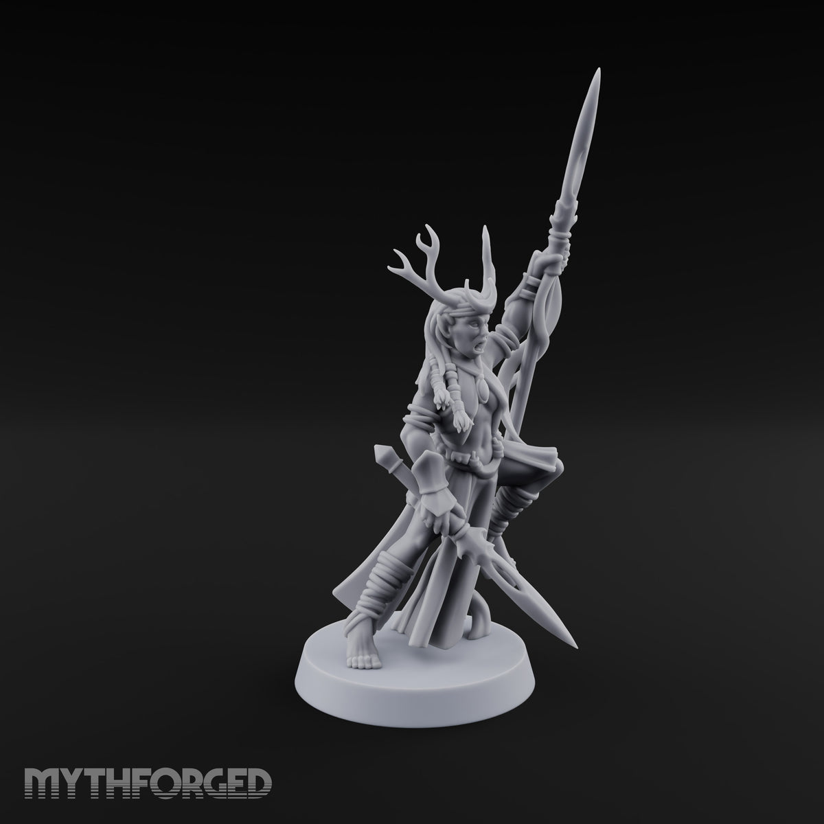 Acrobatically Poised to Strike Elf Bladesinger I Miniature for Dungeons and Dragons, Pathfinder or other TTRPGs