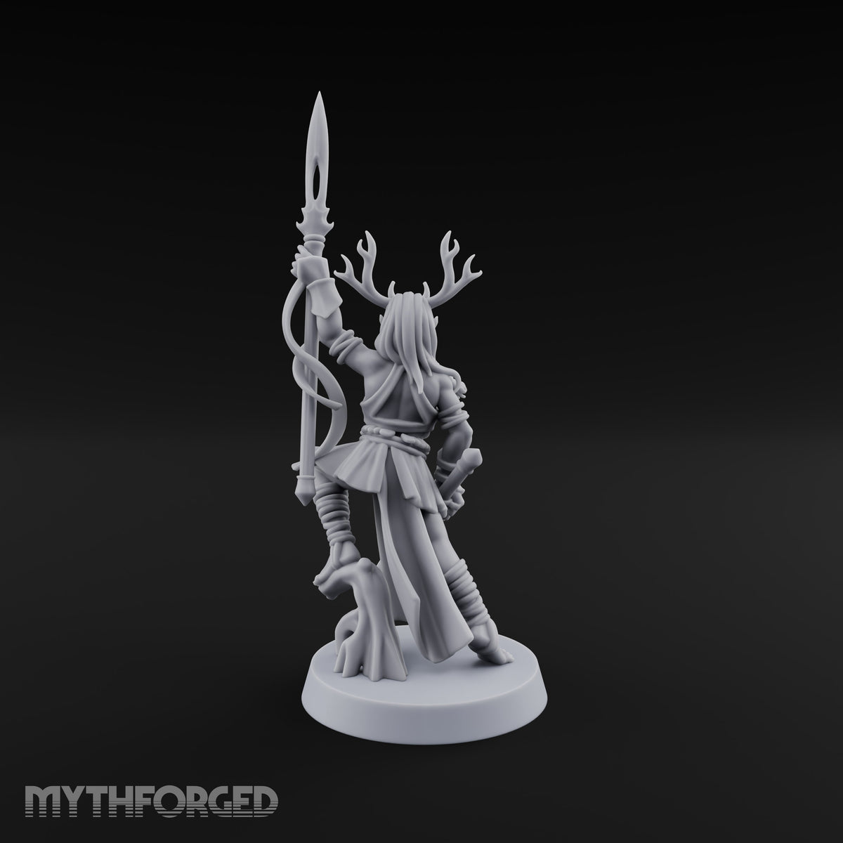 Acrobatically Poised to Strike Elf Bladesinger I Miniature for Dungeons and Dragons, Pathfinder or other TTRPGs