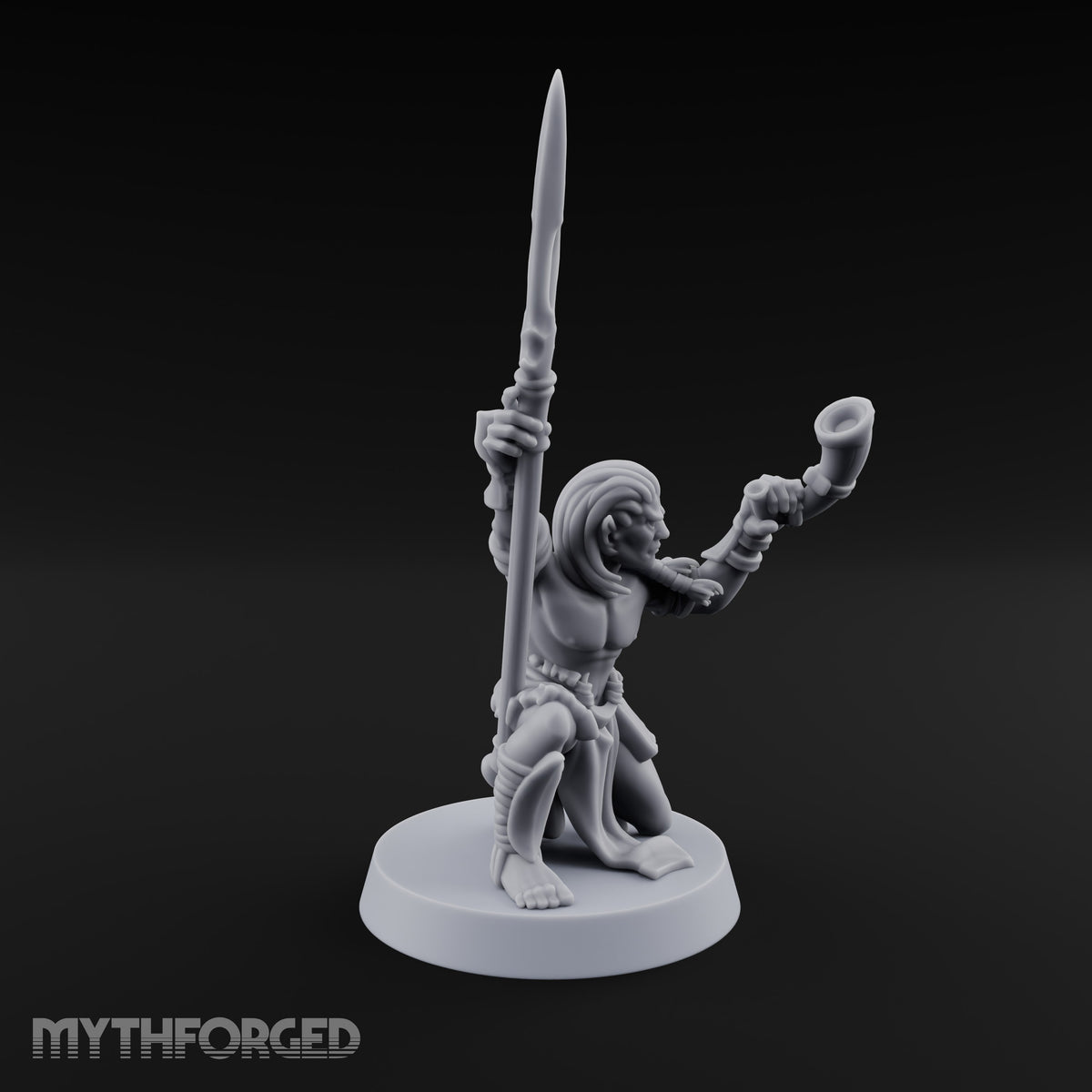 Acrobatically Poised to Strike Elf Bladesinger J Miniature for Dungeons and Dragons, Pathfinder or other TTRPGs
