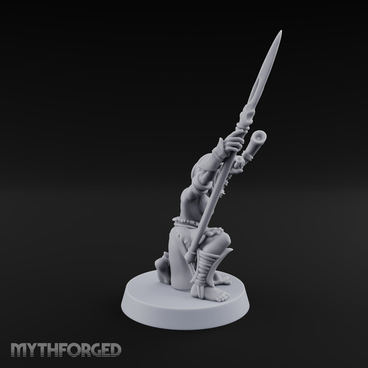 Acrobatically Poised to Strike Elf Bladesinger J Miniature for Dungeons and Dragons, Pathfinder or other TTRPGs