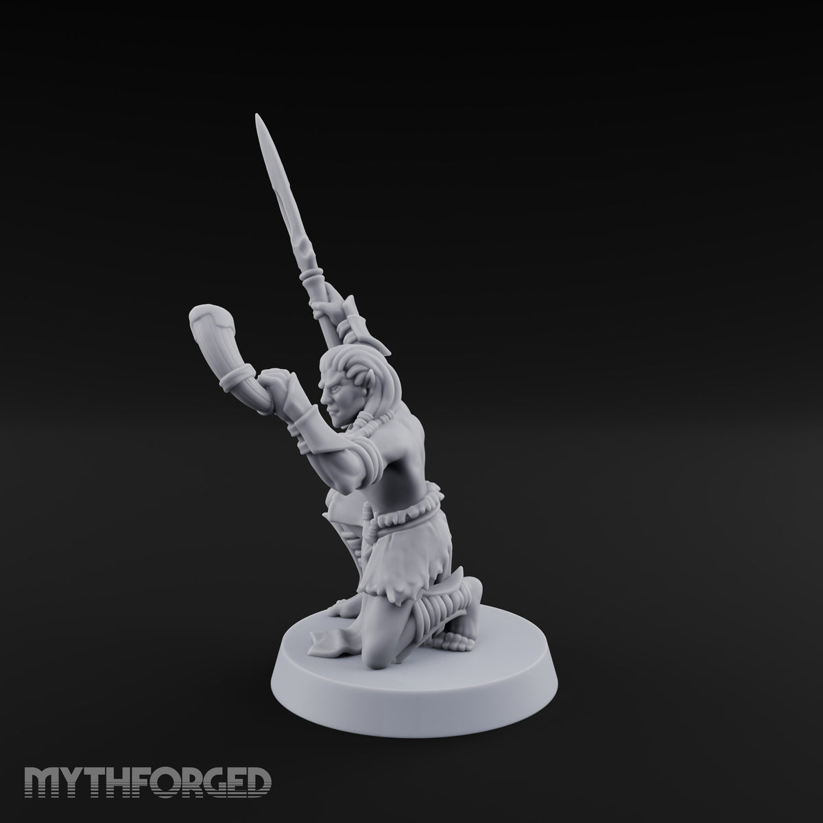 Acrobatically Poised to Strike Elf Bladesinger J Miniature for Dungeons and Dragons, Pathfinder or other TTRPGs