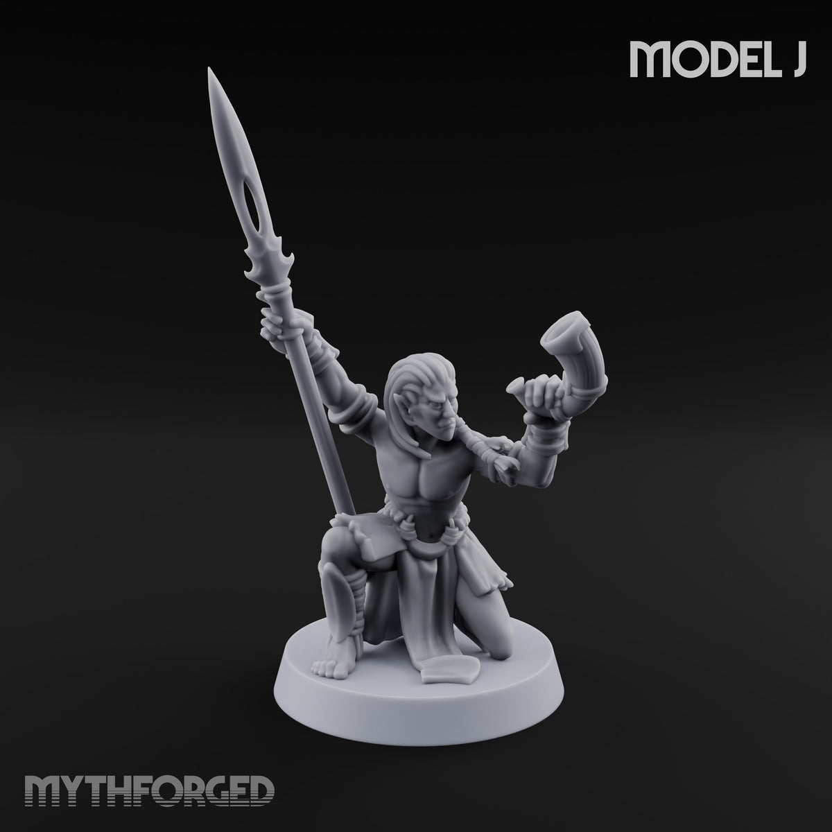 Acrobatically Poised to Strike Elf Bladesinger J Miniature for Dungeons and Dragons, Pathfinder or other TTRPGs