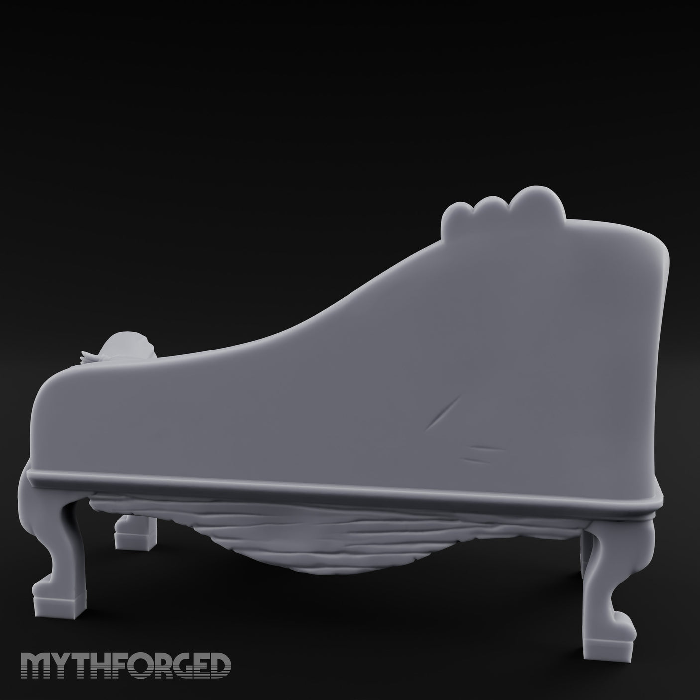 Blanket-Draped Tome-Rested Noble Tufted Chaise Longue gallery 5
