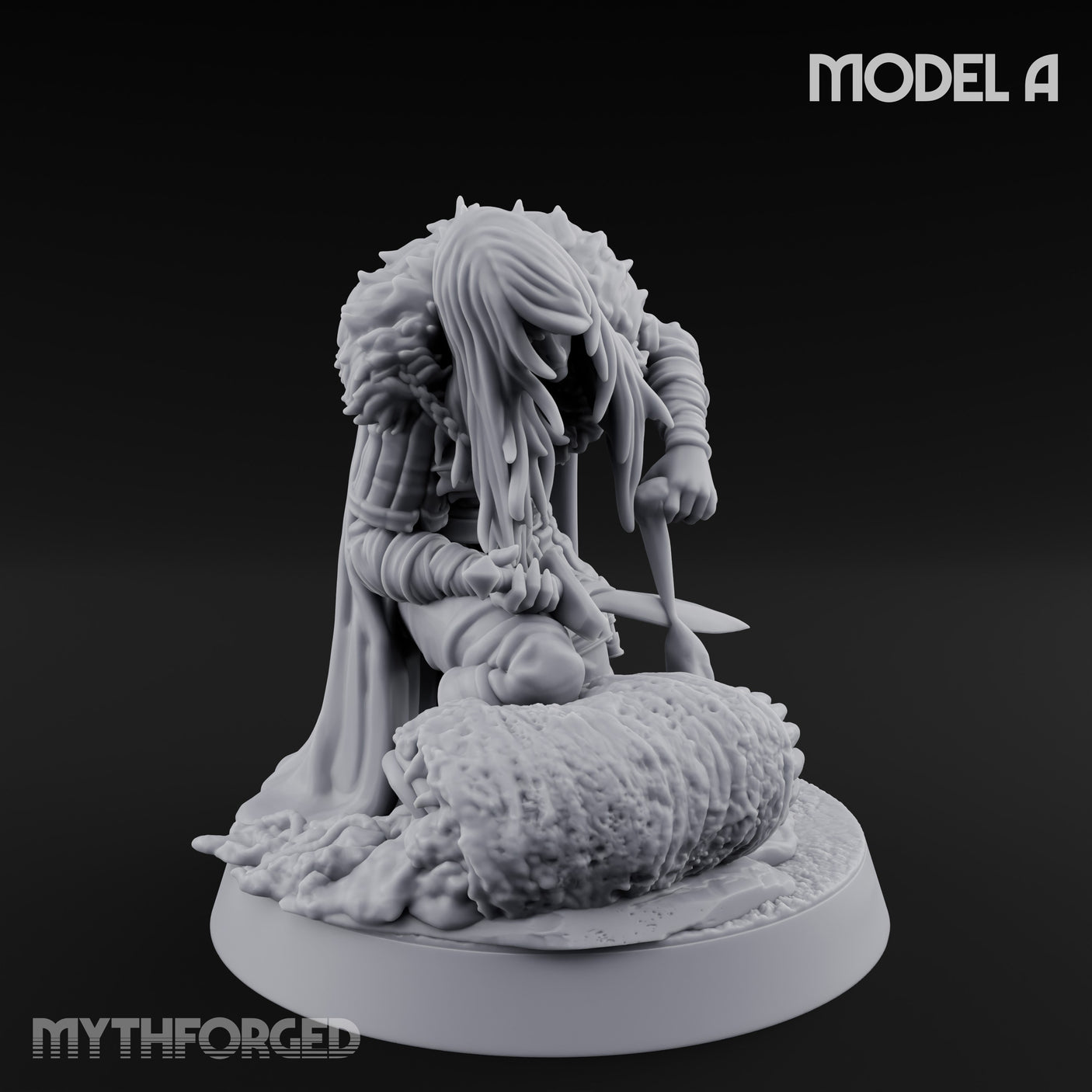 Blood Tracking Human Trackers Miniature for Dungeons and Dragons, Pathfinder or other TTRPGs