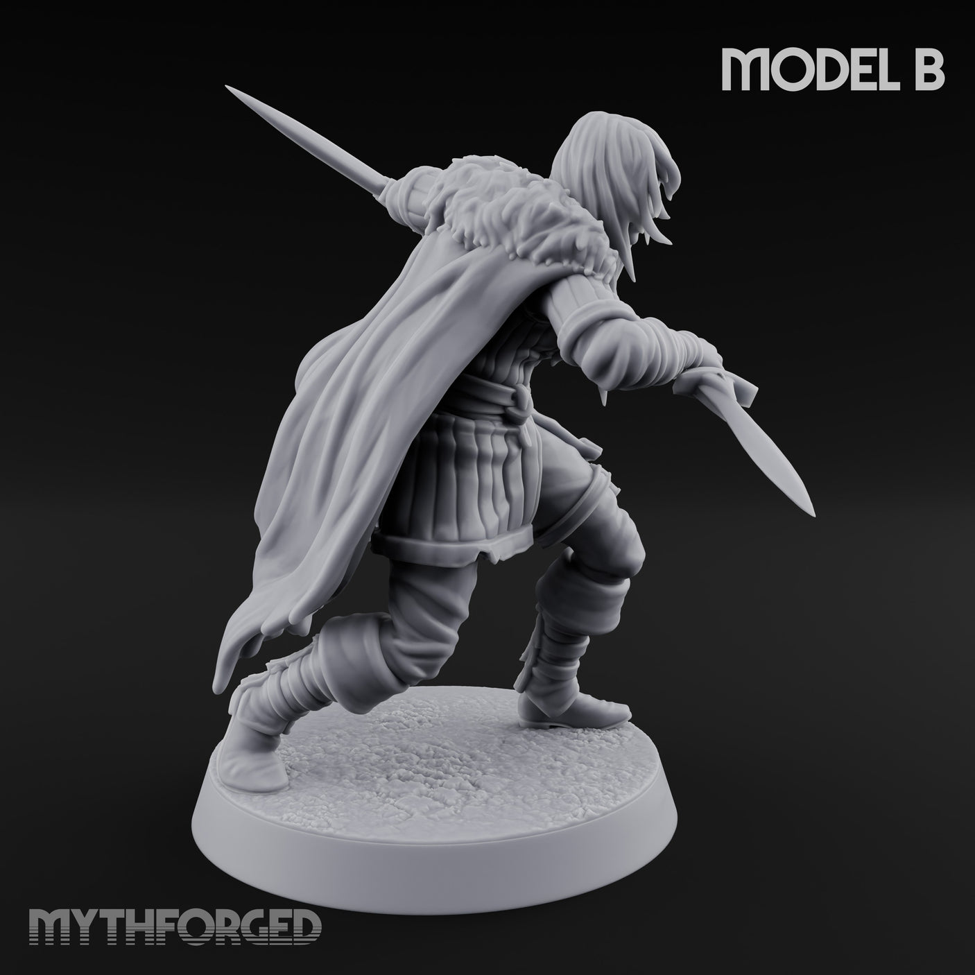 Blood Tracking Human Trackers Miniature for Dungeons and Dragons, Pathfinder or other TTRPGs