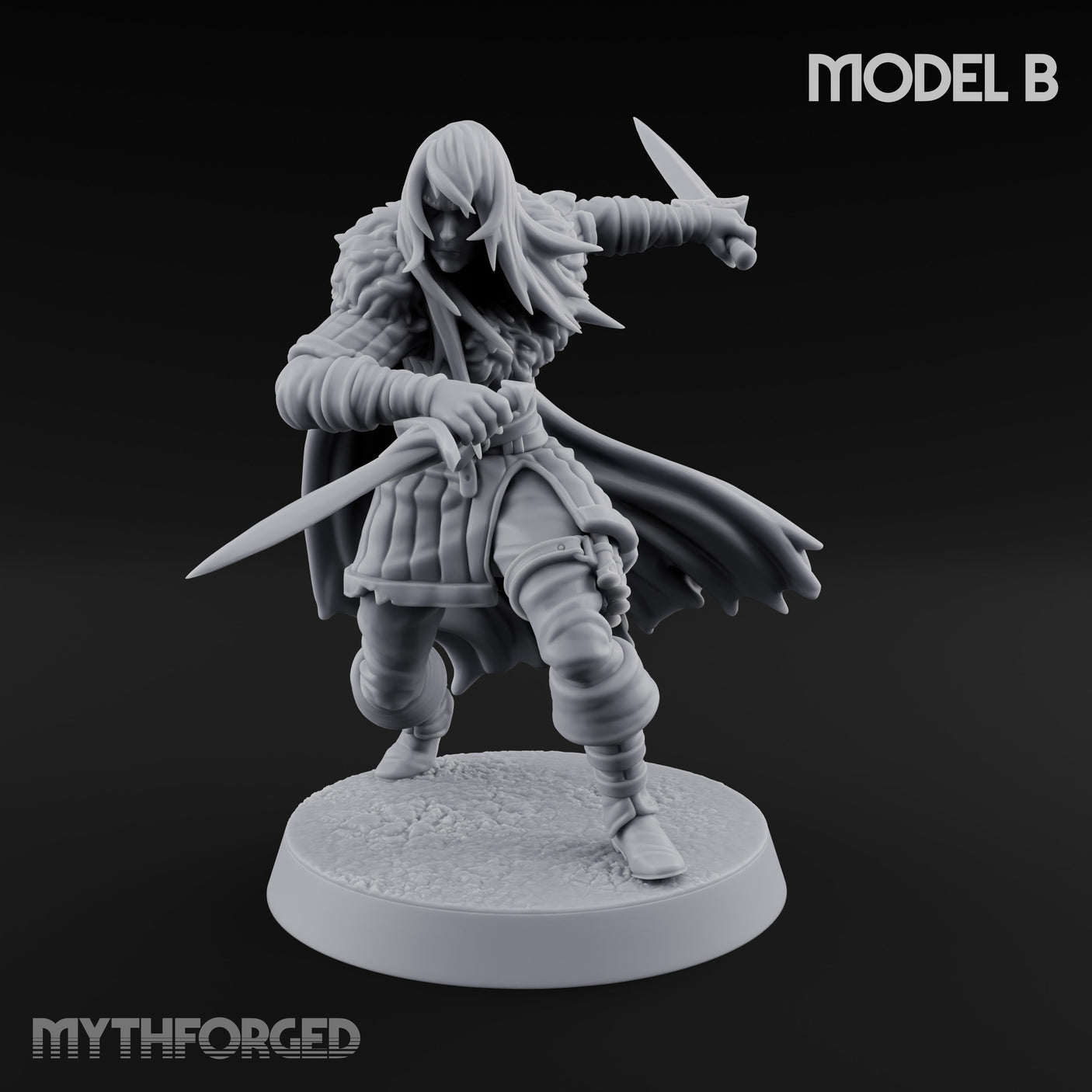 Blood Tracking Human Trackers Miniature for Dungeons and Dragons, Pathfinder or other TTRPGs