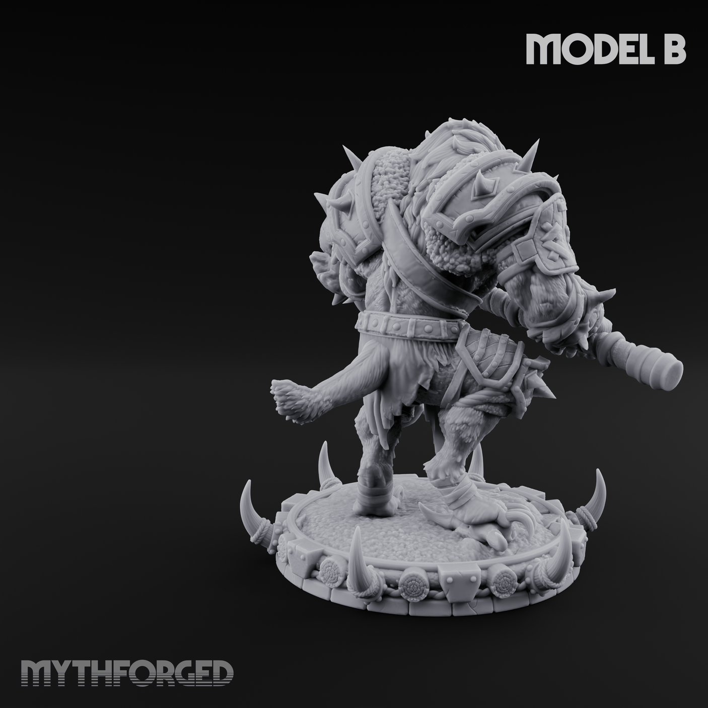 The Bloodhowl Gnolls B Miniature for Dungeons and Dragons, Pathfinder or other TTRPGs