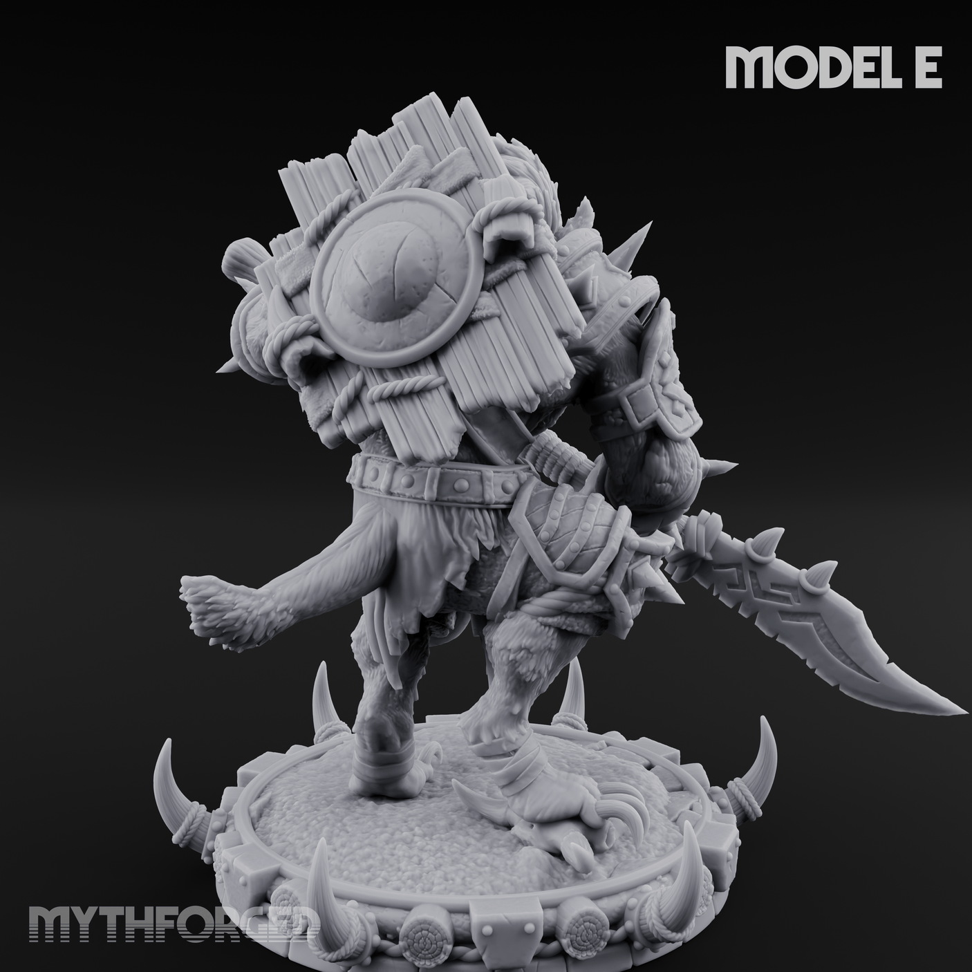 The Bloodhowl Gnolls E Miniature for Dungeons and Dragons, Pathfinder or other TTRPGs