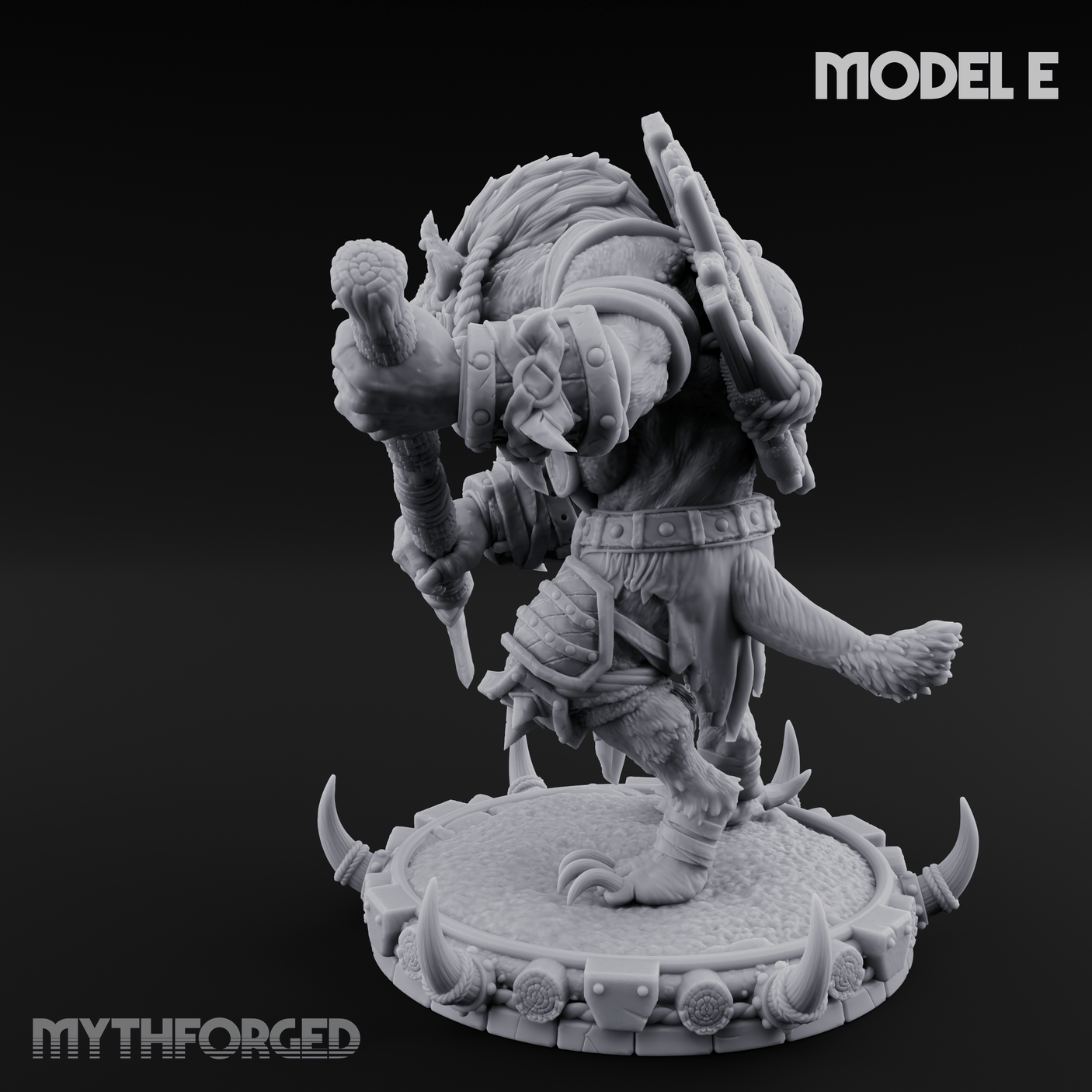 The Bloodhowl Gnolls E Miniature for Dungeons and Dragons, Pathfinder or other TTRPGs