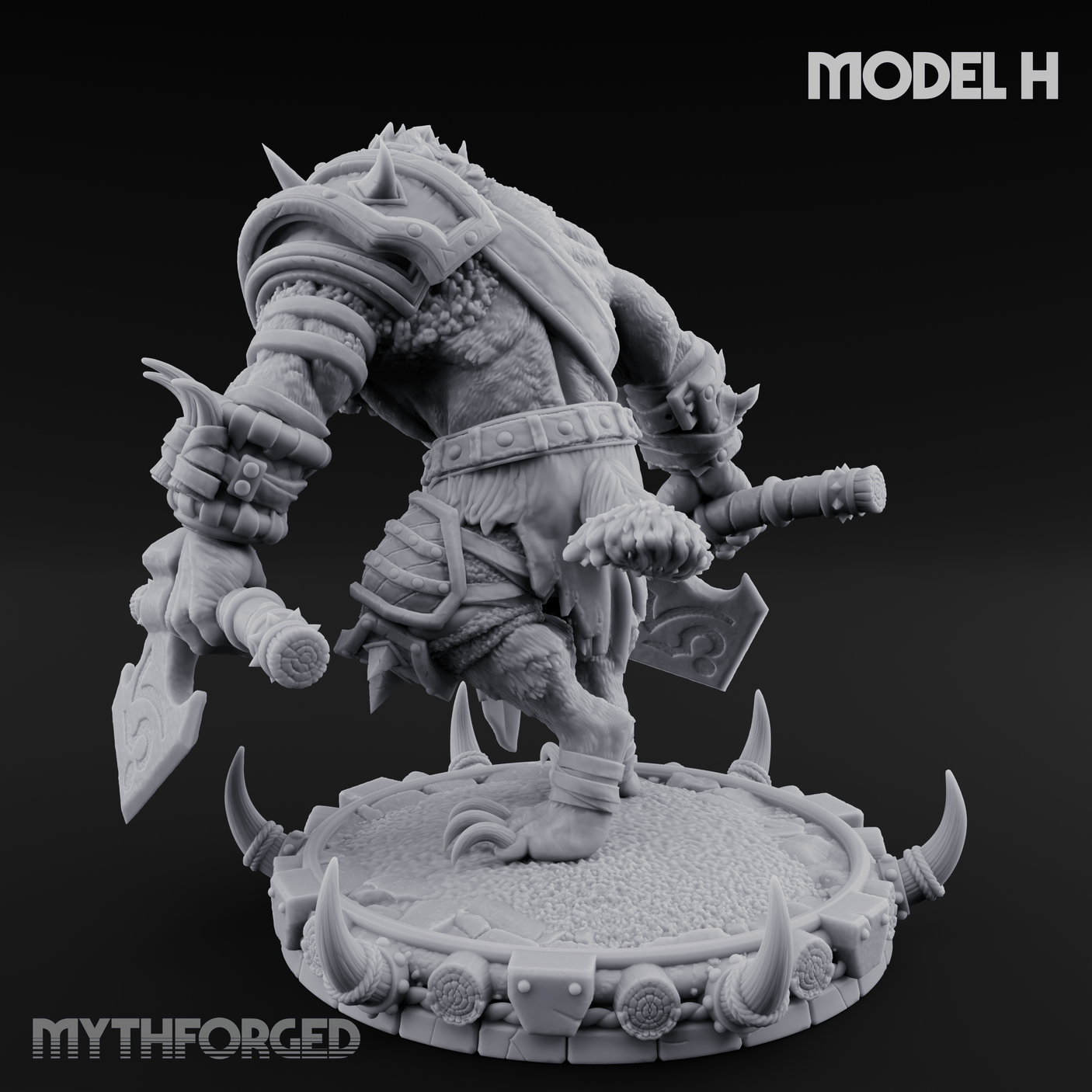 The Bloodhowl Gnolls H Miniature for Dungeons and Dragons, Pathfinder or other TTRPGs