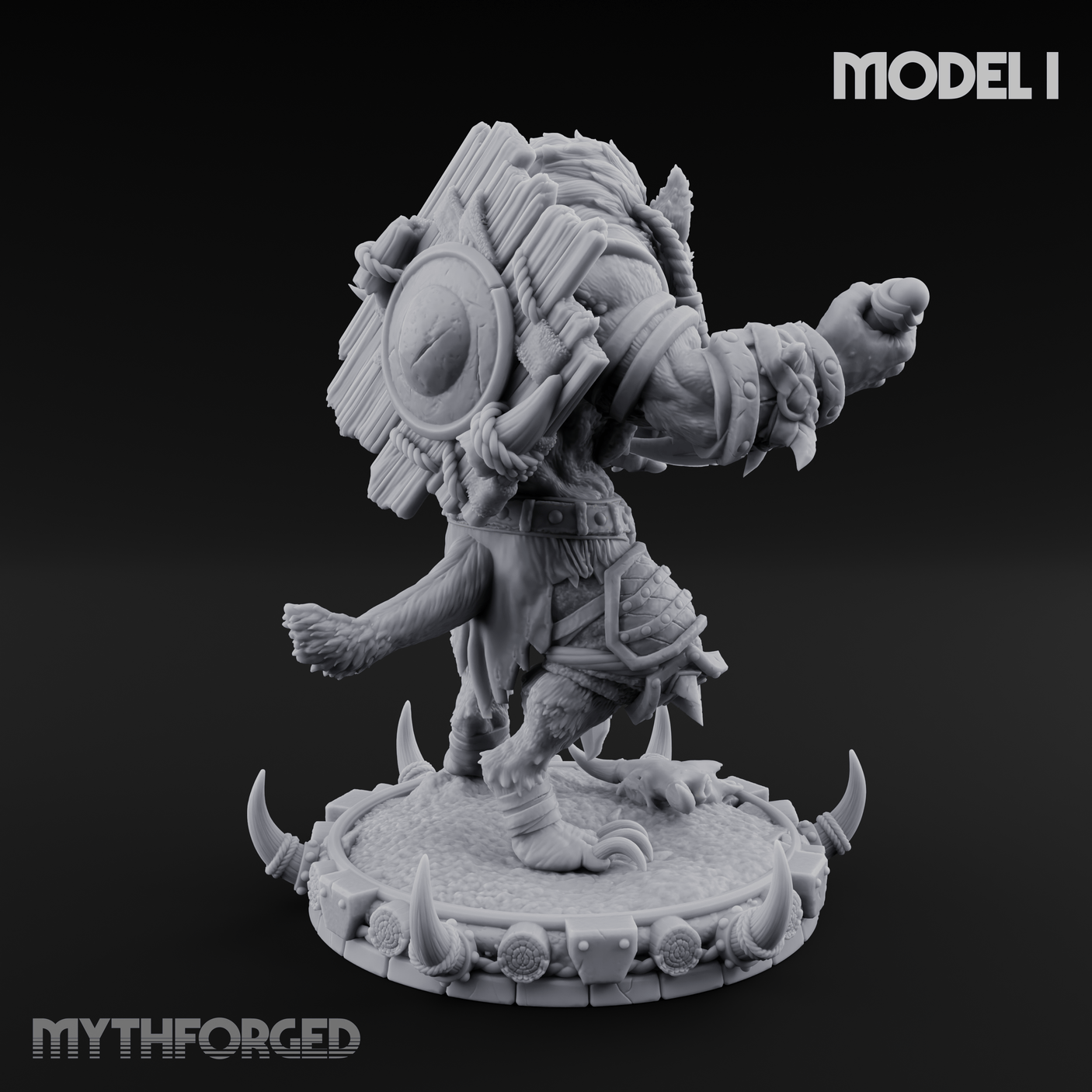The Bloodhowl Gnolls I Miniature for Dungeons and Dragons, Pathfinder or other TTRPGs