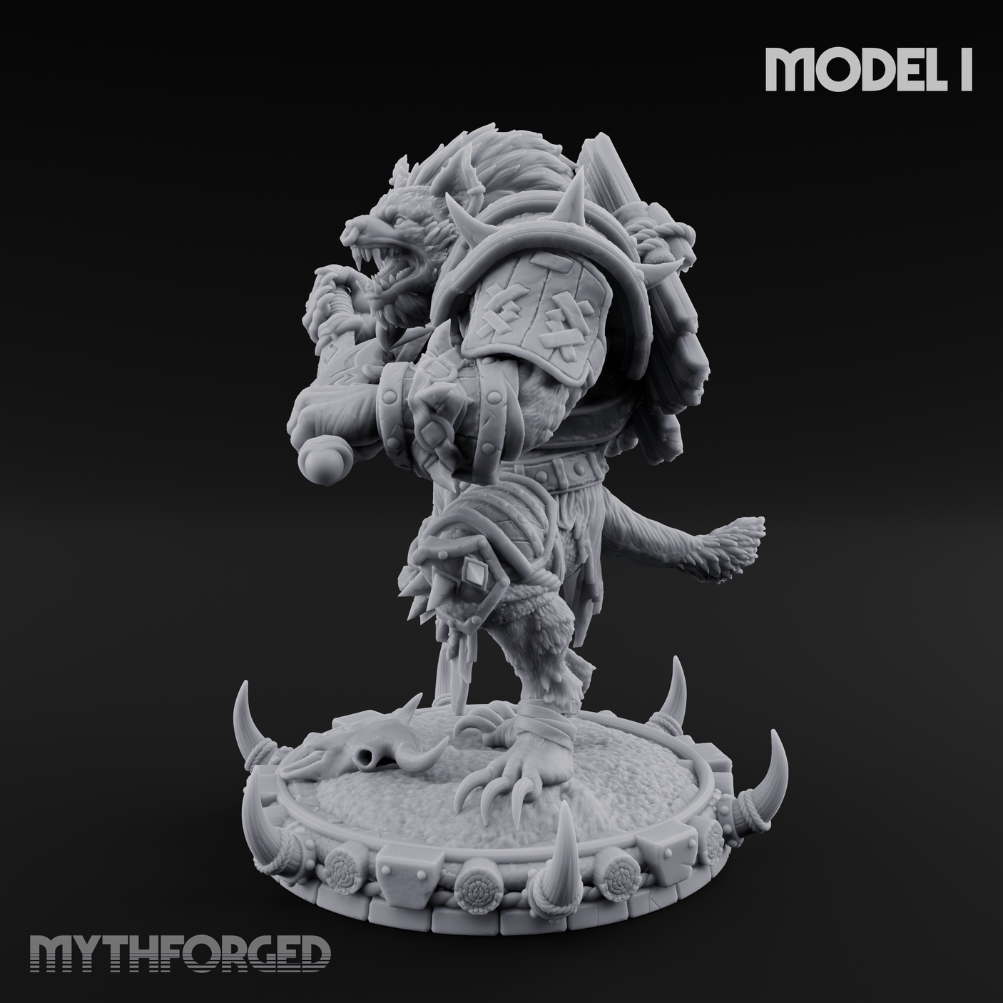 The Bloodhowl Gnolls I Miniature for Dungeons and Dragons, Pathfinder or other TTRPGs
