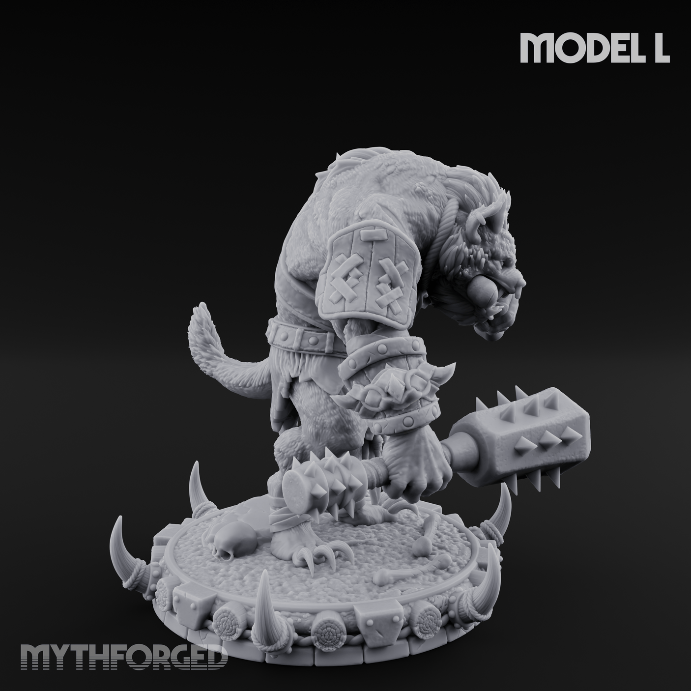 The Bloodhowl Gnolls L Miniature for Dungeons and Dragons, Pathfinder or other TTRPGs