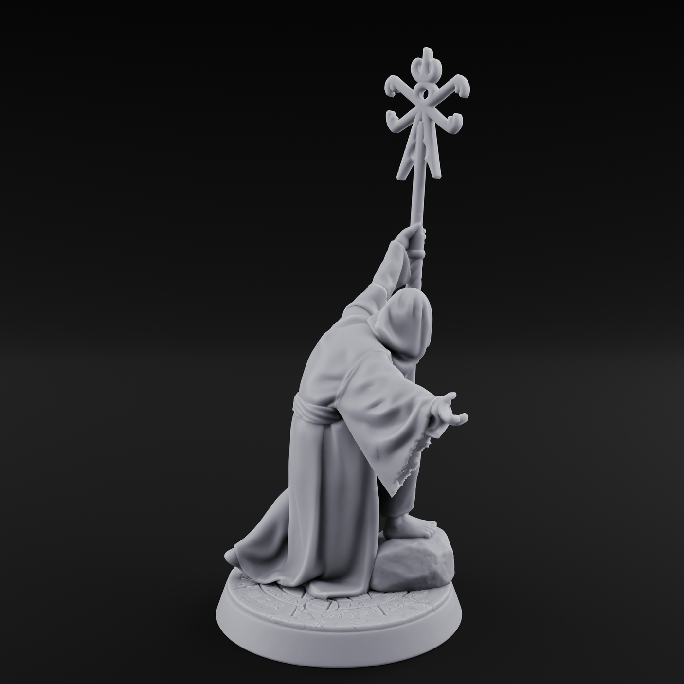 Nyarlathotep Devoted Human Cultist A Miniature for Dungeons and Dragons, Pathfinder or other TTRPGs