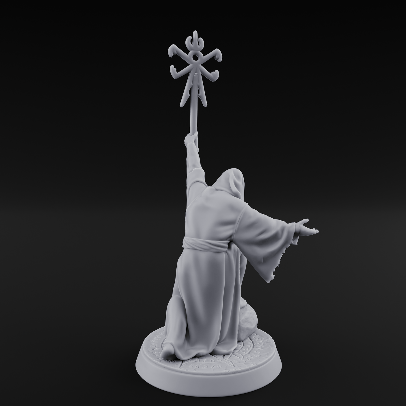 Nyarlathotep Devoted Human Cultist A Miniature for Dungeons and Dragons, Pathfinder or other TTRPGs