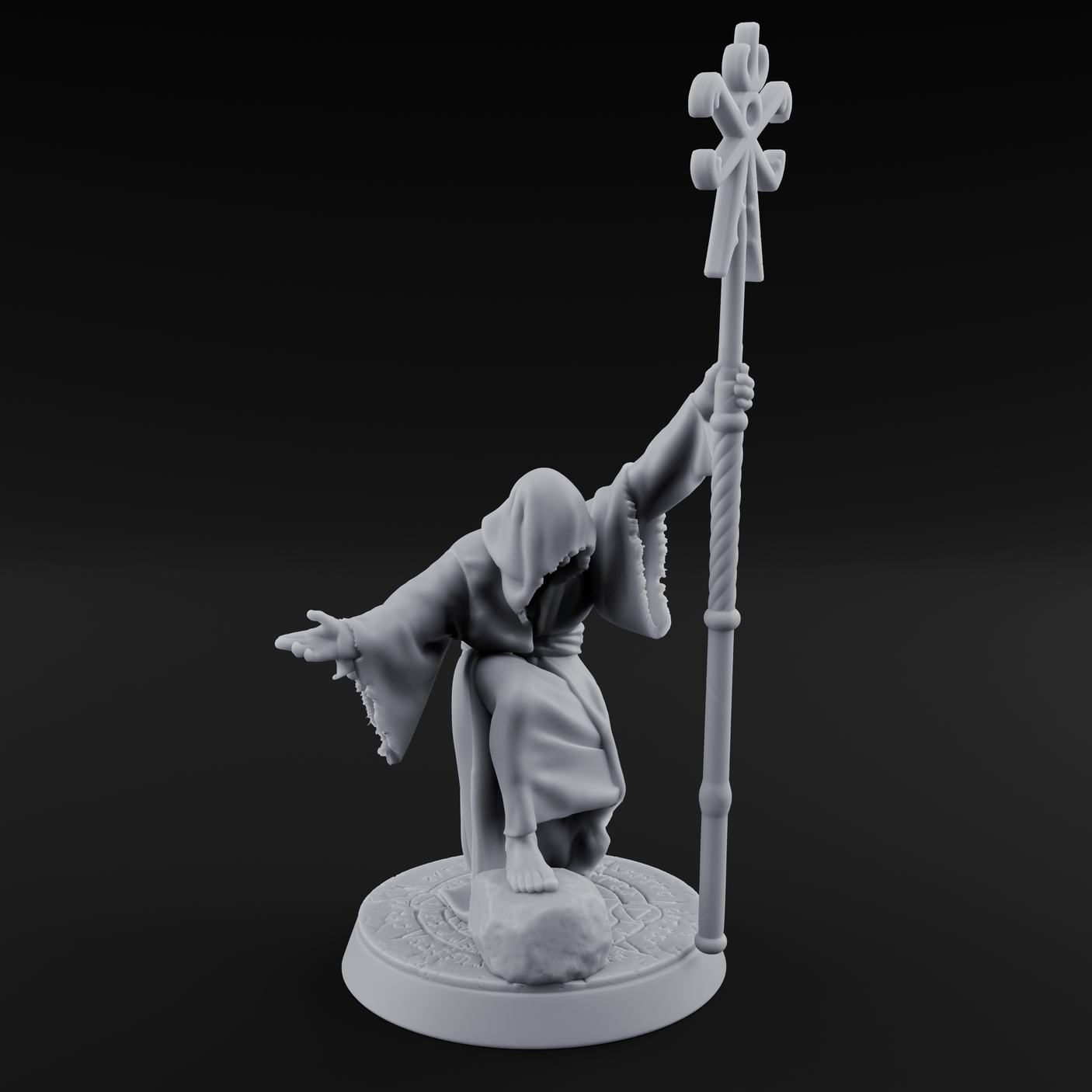 Nyarlathotep Devoted Human Cultist A Miniature for Dungeons and Dragons, Pathfinder or other TTRPGs