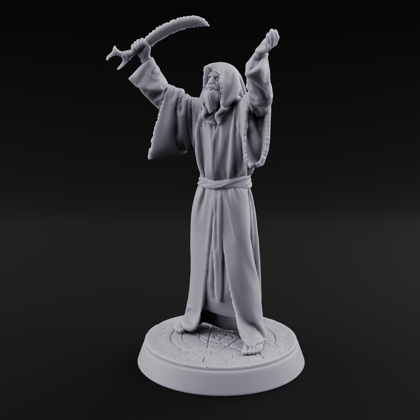 Nyarlathotep Devoted Human Cultist B Miniature for Dungeons and Dragons, Pathfinder or other TTRPGs