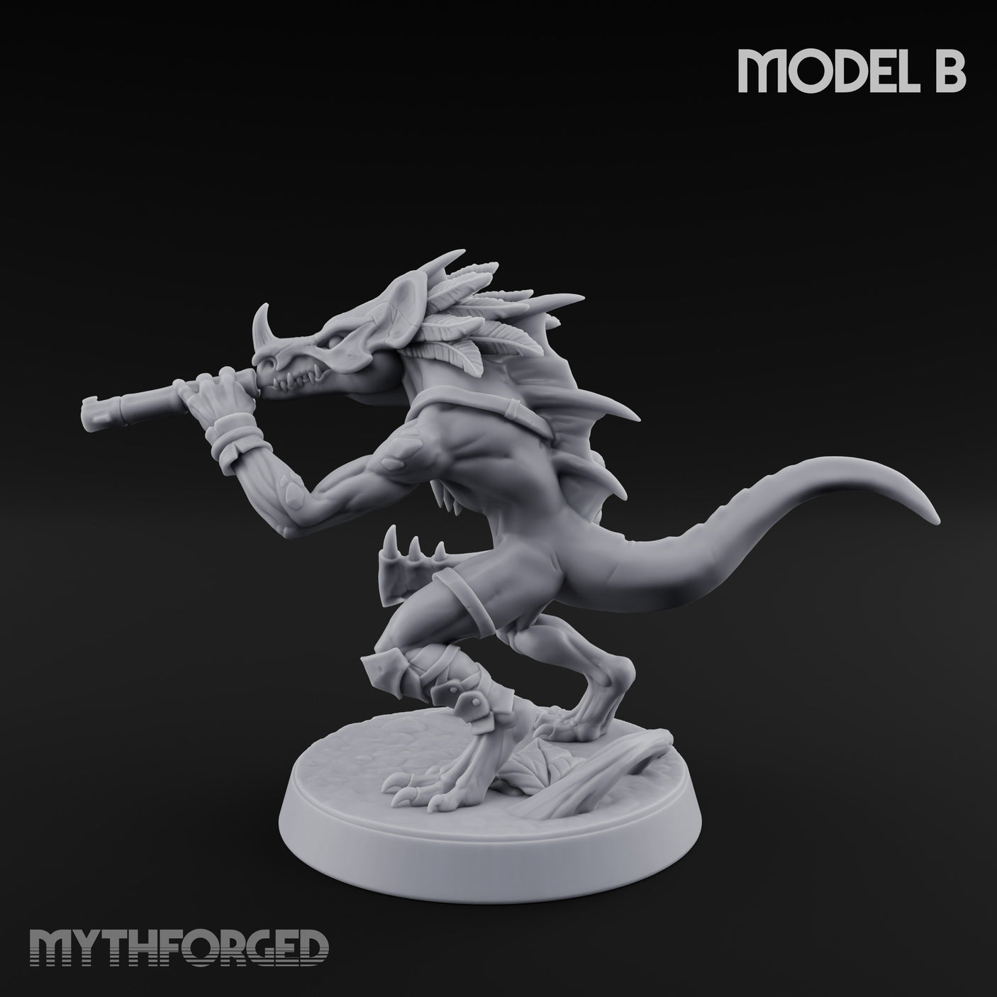 Blowpipe Blasting Lizardfolk Warrior B gallery 11