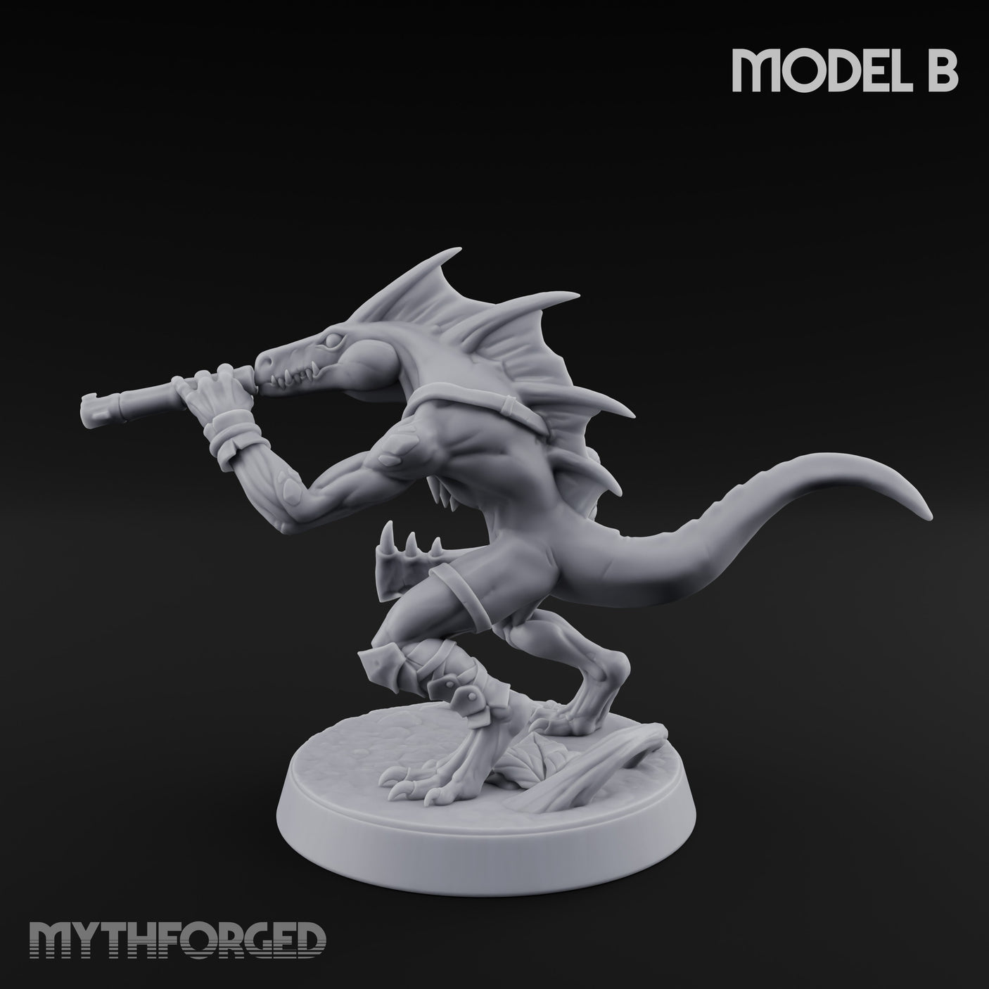 Blowpipe Blasting Lizardfolk Warrior B gallery 12