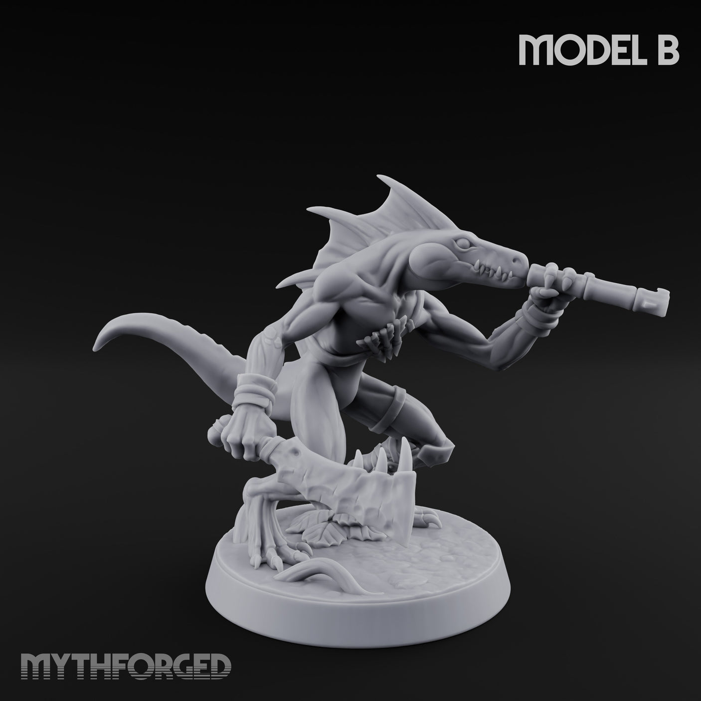 Blowpipe Blasting Lizardfolk Warrior B gallery 4
