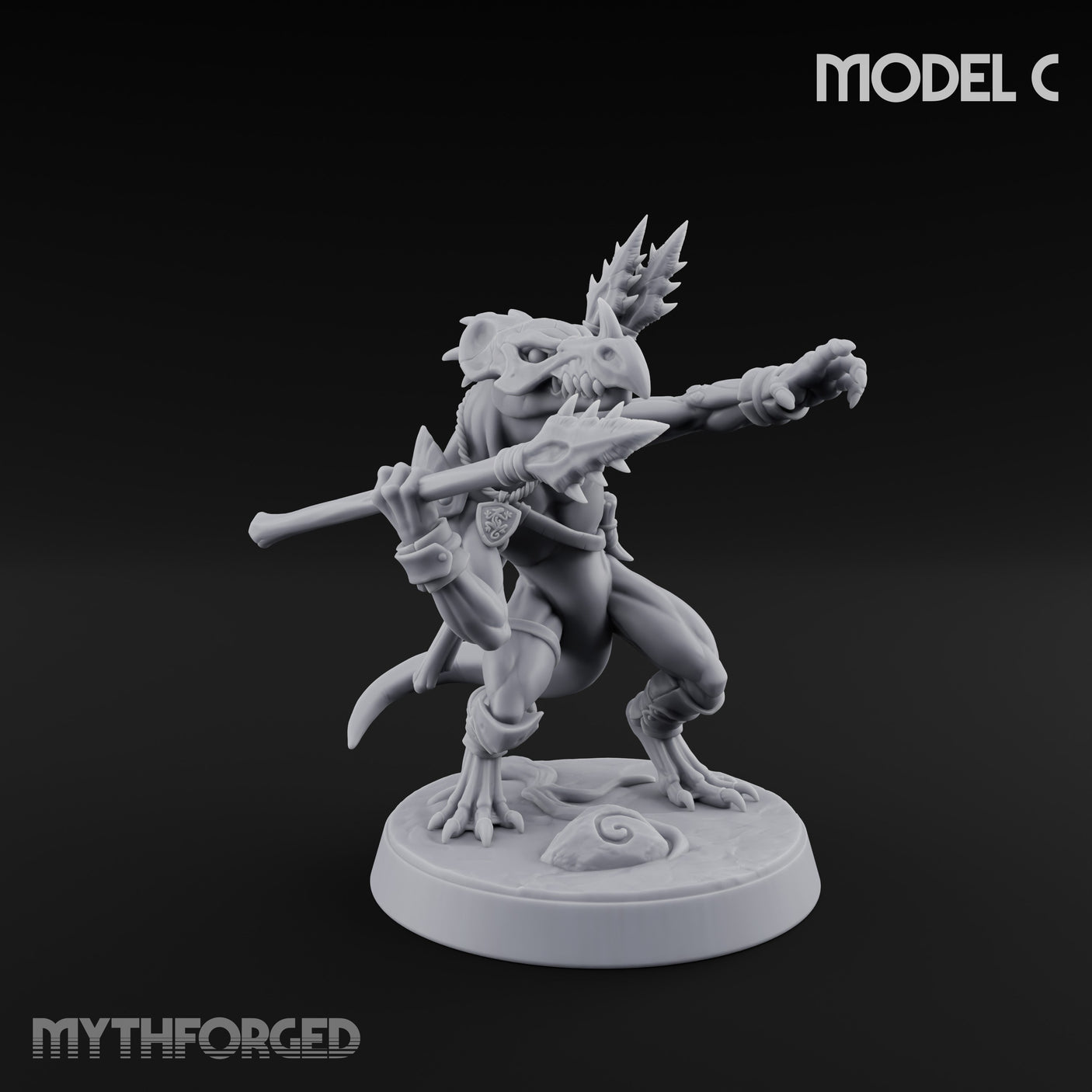 Blowpipe Blasting Lizardfolk Warrior C gallery 1