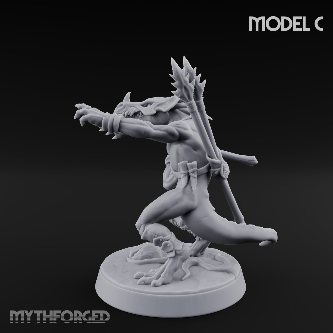 Blowpipe Blasting Lizardfolk Warrior C gallery 11