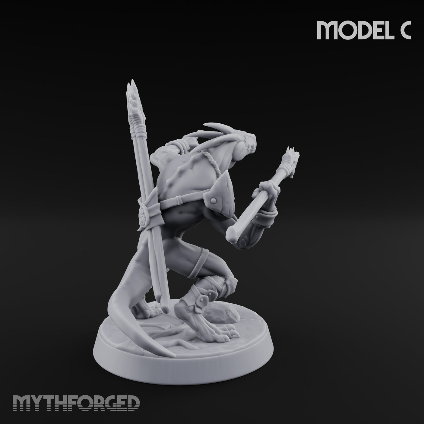 Blowpipe Blasting Lizardfolk Warrior C gallery 8