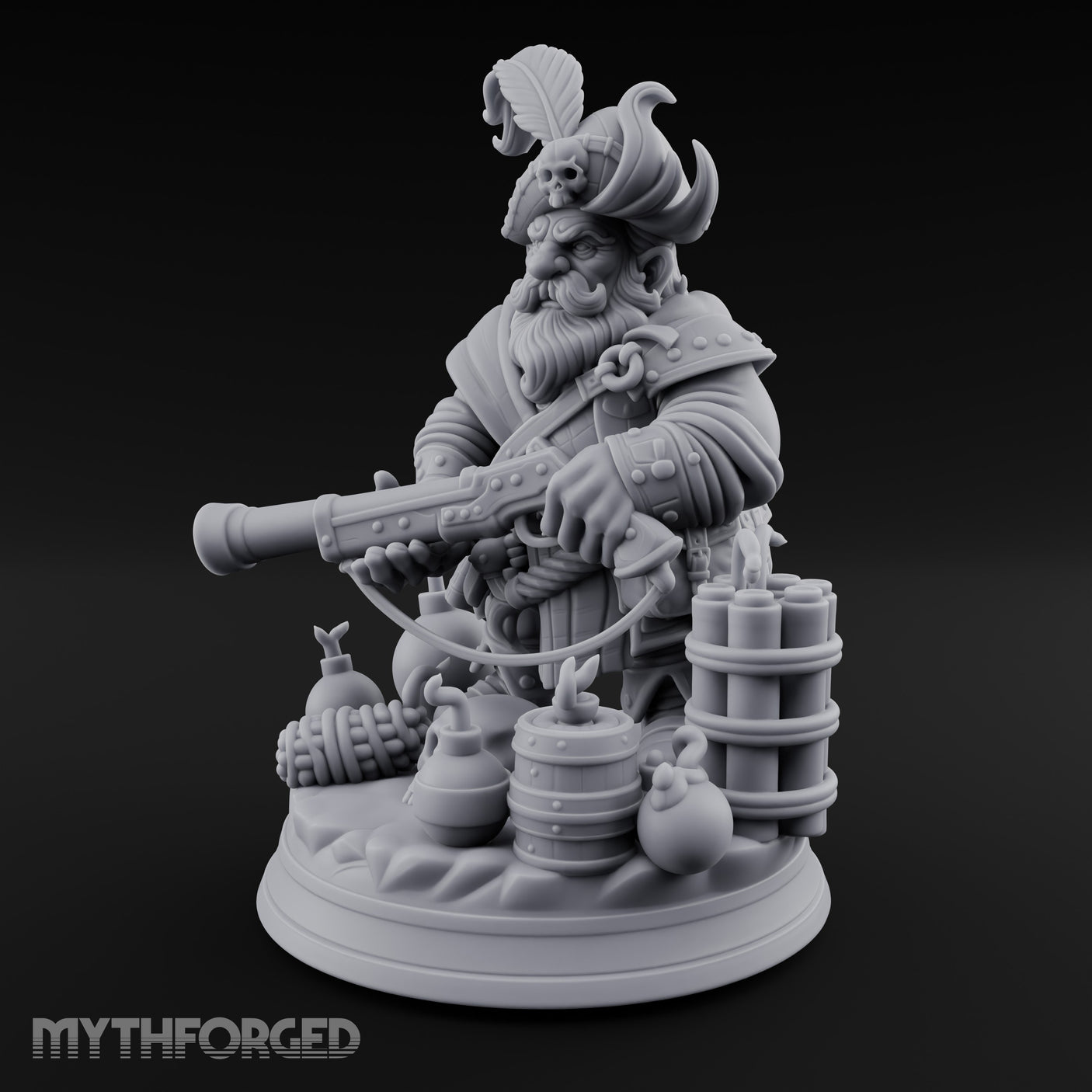 Blunderbuss Brandishing Dwarf Pirate gallery 8