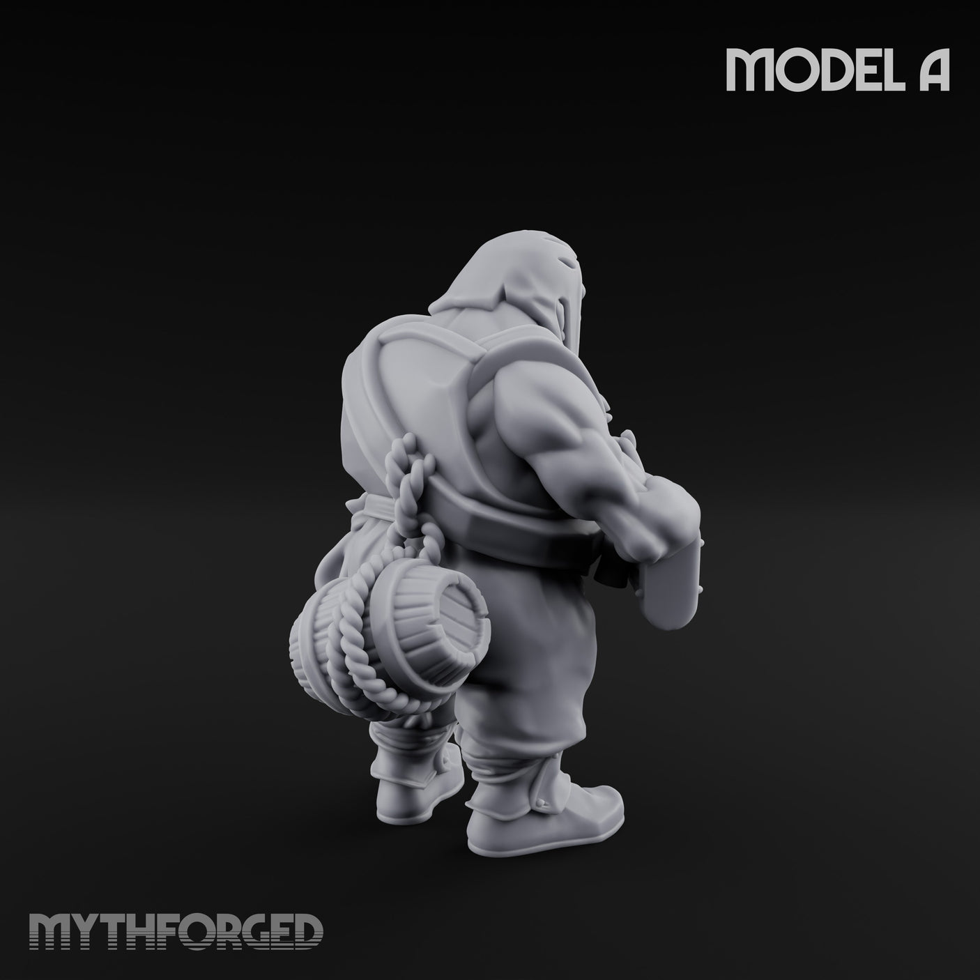 Blunderbuss Clutching Ogre Blunderbussier A Miniature for Dungeons and Dragons, Pathfinder or other TTRPGs