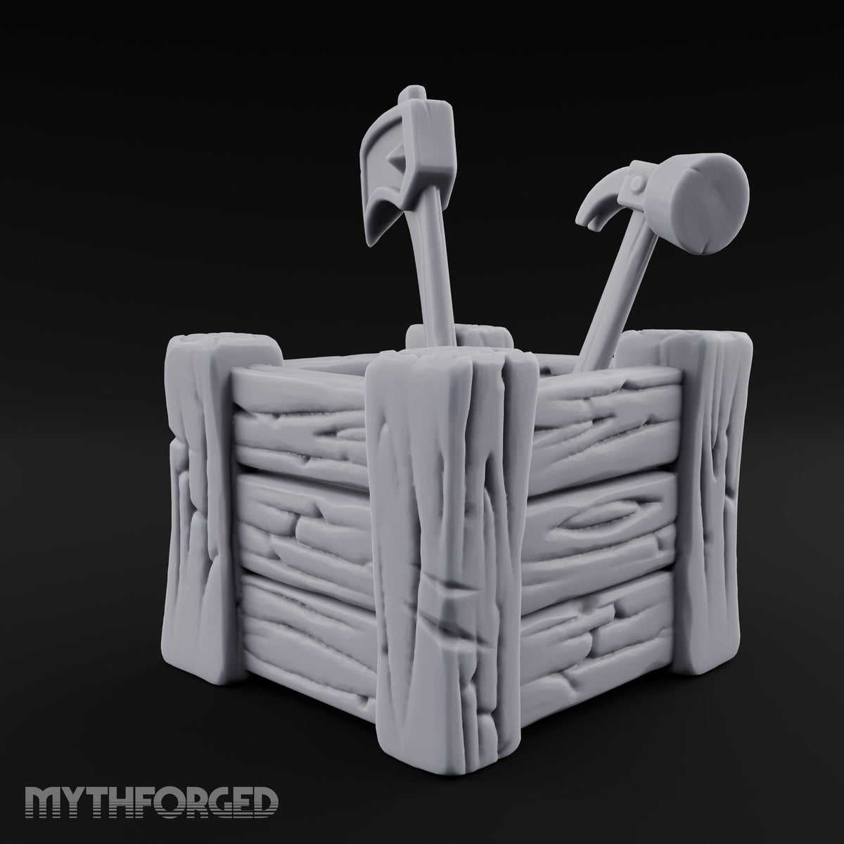 Handles Up, Hands Off Wooden Tool Box