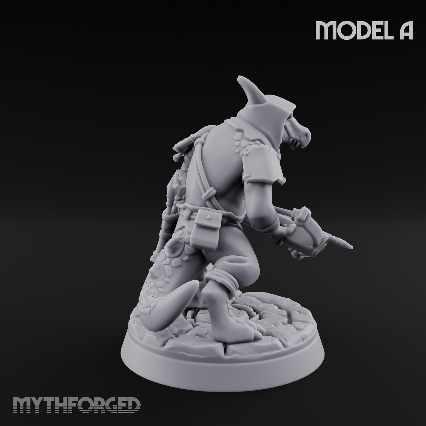 Bolt And Arrow Loosing Kobold Scout A Miniature for Dungeons and Dragons, Pathfinder or other TTRPGs