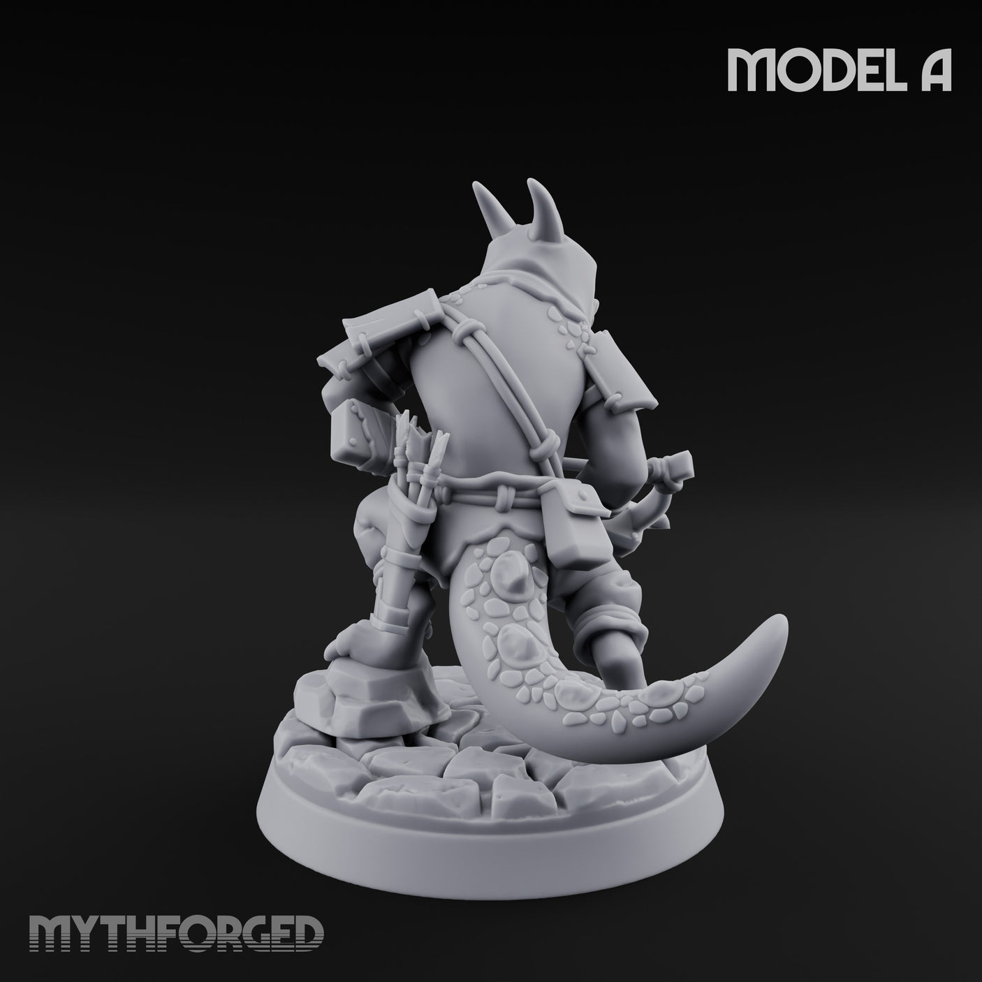 Bolt And Arrow Loosing Kobold Scout A Miniature for Dungeons and Dragons, Pathfinder or other TTRPGs