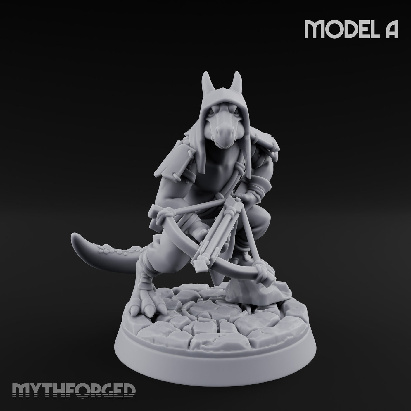 Bolt And Arrow Loosing Kobold Scouts Miniature for Dungeons and Dragons, Pathfinder or other TTRPGs