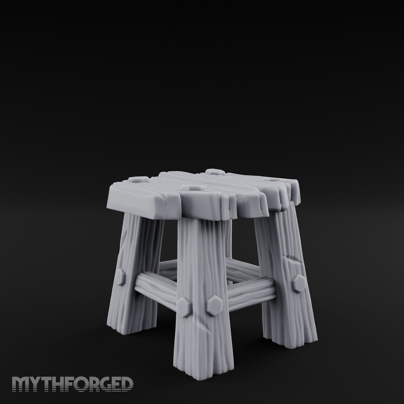 Bolt-Jointed Splinter-Topped Tavern Stool gallery 2