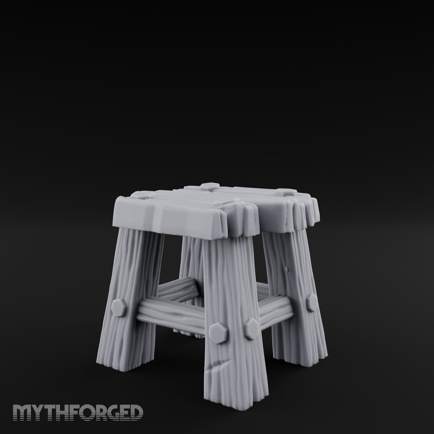 Bolt-Jointed Splinter-Topped Tavern Stool gallery 6