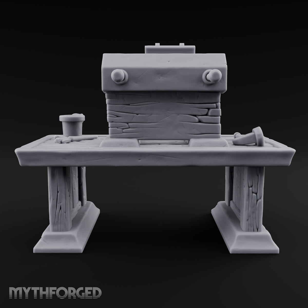 Clamped Down, Cured Overnight Wooden Bookbinding Press Workbench