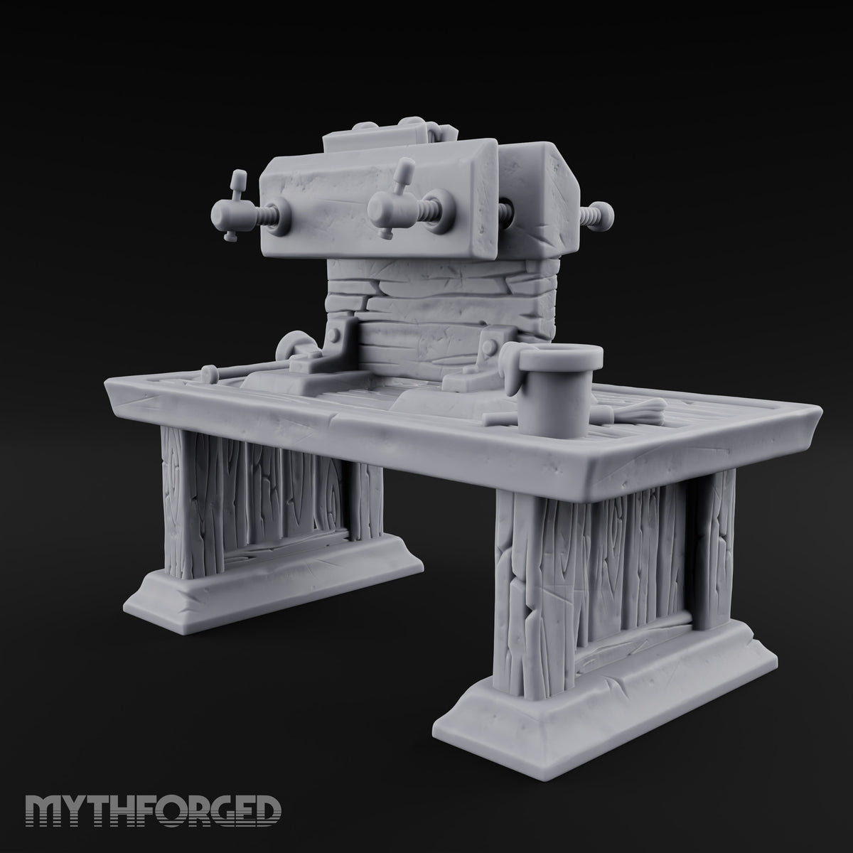 Clamped Down, Cured Overnight Wooden Bookbinding Press Workbench
