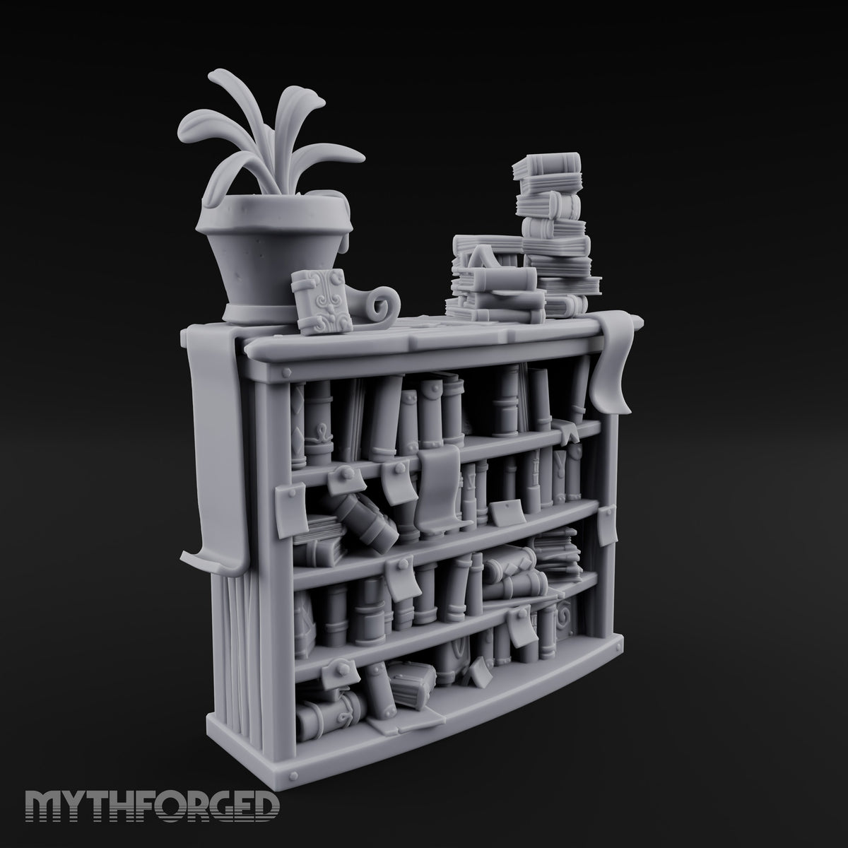 Overstuffed Library Bookshelf E