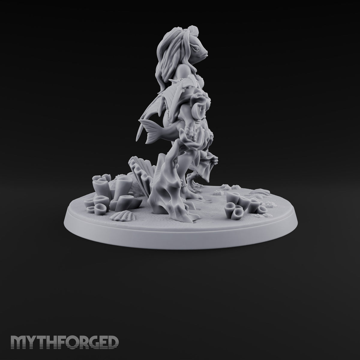 The Tide Steps Ashore Sea Elf Maiden — Fish Head · Diorama