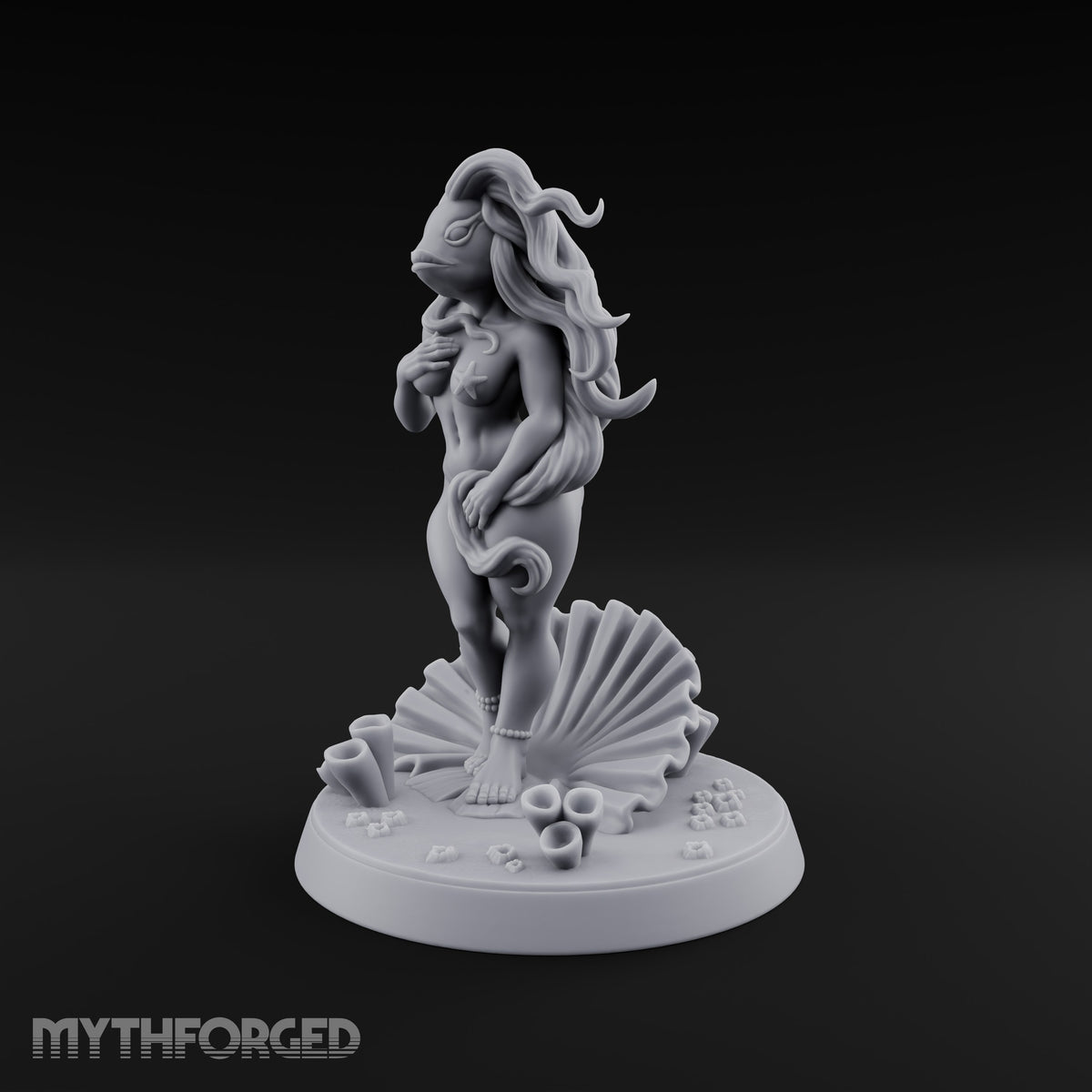 The Tide Steps Ashore Sea Elf Maiden — Fish Head · No Attendants
