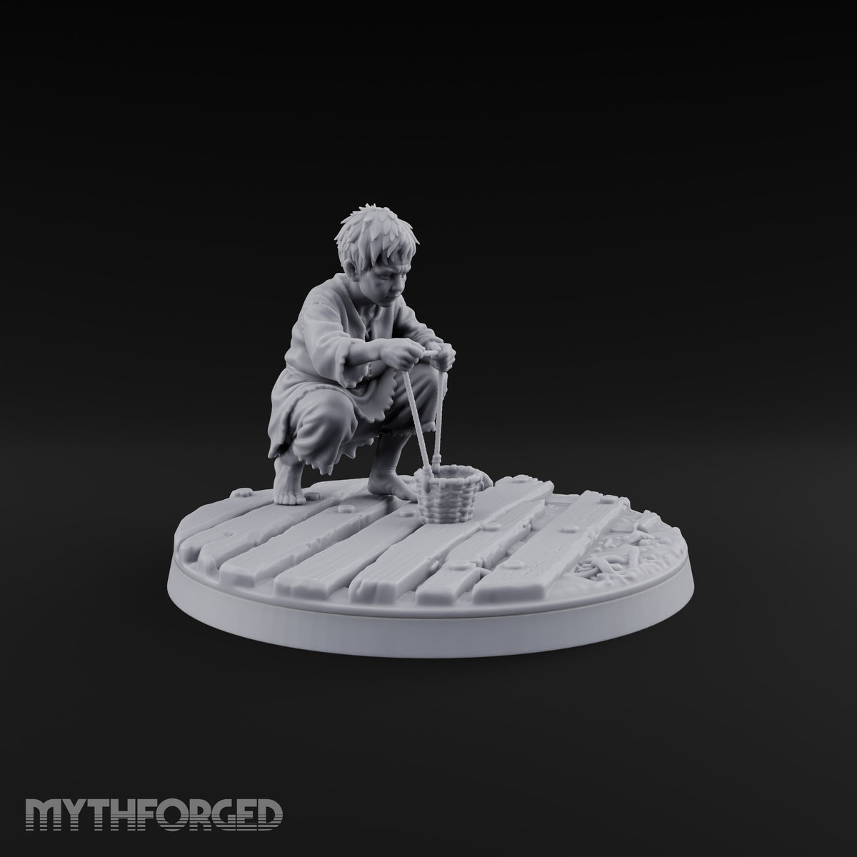 Heeding the Water Human Cultist E Miniature for Dungeons and Dragons, Pathfinder or other TTRPGs