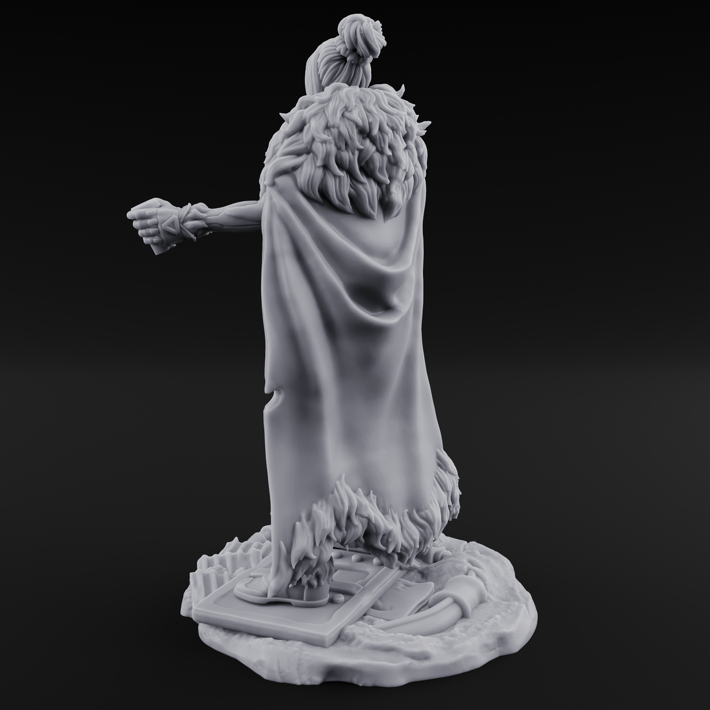 Tankard Raising Human Barbarian Miniature for Dungeons and Dragons, Pathfinder or other TTRPGs