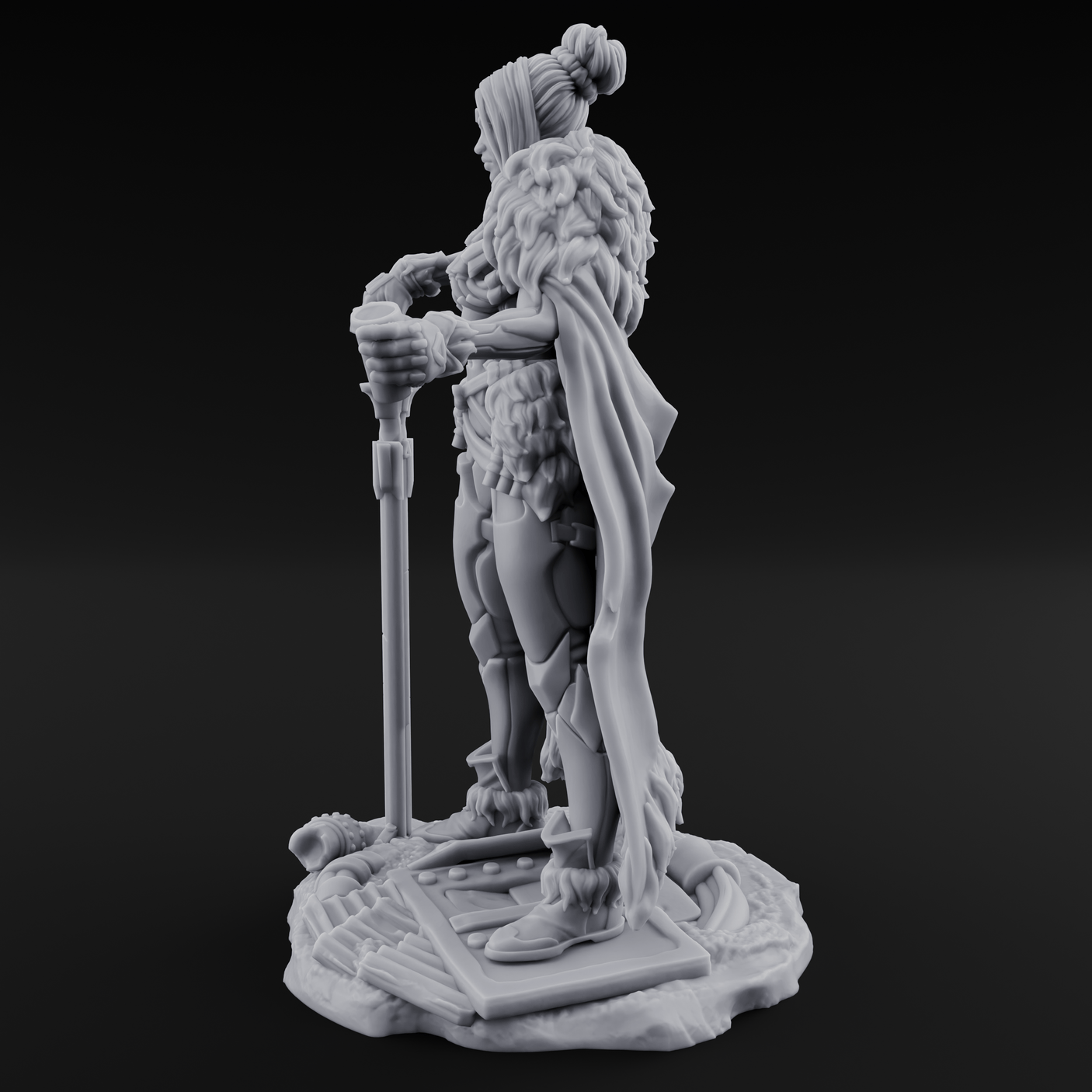 Tankard Raising Human Barbarian Miniature for Dungeons and Dragons, Pathfinder or other TTRPGs