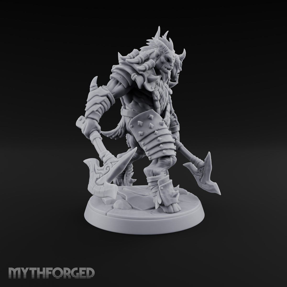 Beneath the War Banner Two-Headed Beastman Chieftain — No Banner