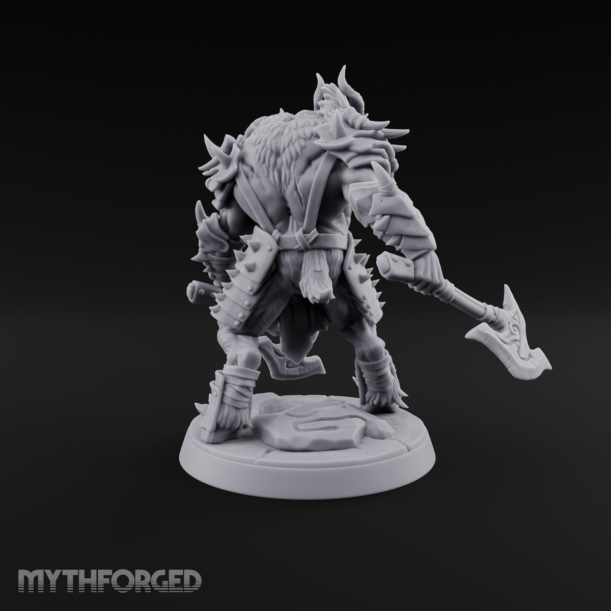 Beneath the War Banner Two-Headed Beastman Chieftain — No Banner