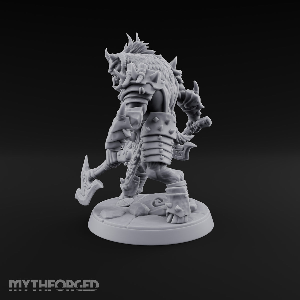 Beneath the War Banner Two-Headed Beastman Chieftain — No Banner
