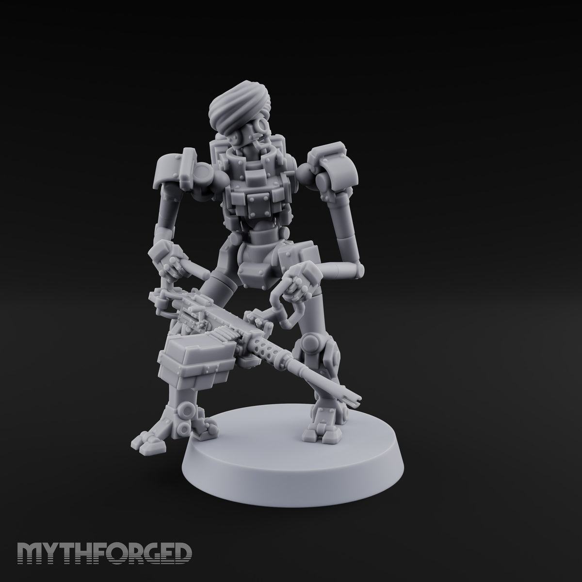Weapons at the Ready Weird War British Automaton Heavy Machine Gunner C