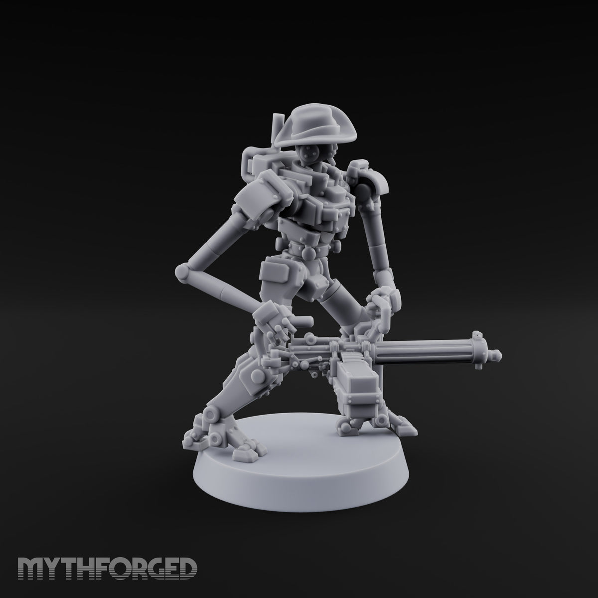 Guns at the Hip Weird War Automaton Machine Gunners — A