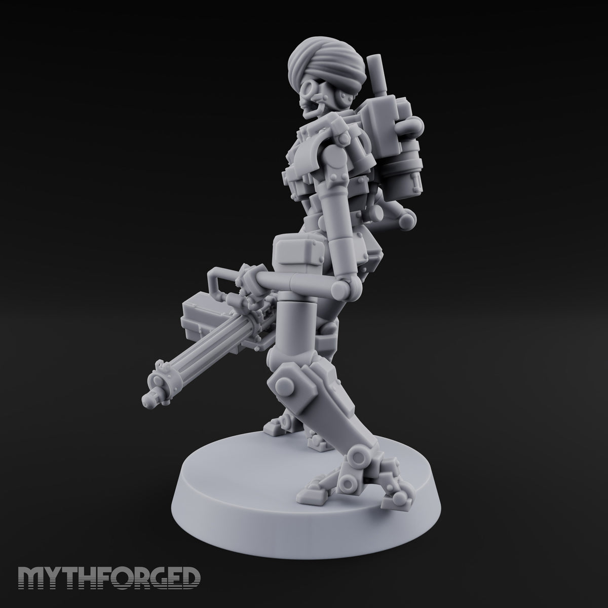 Guns at the Hip Weird War Automaton Machine Gunner C